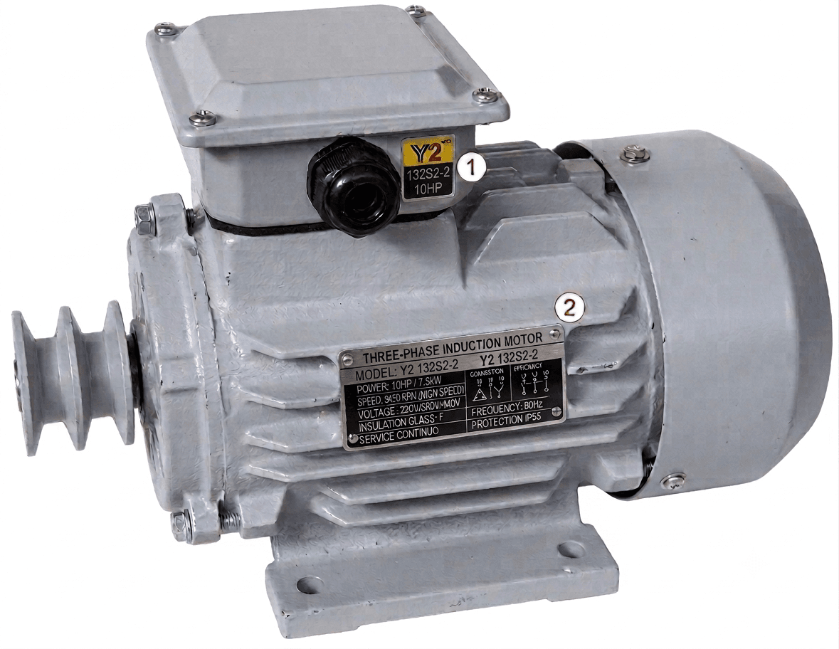 Motor Eléctrico Trifásico Y2 132S2-2 10HP