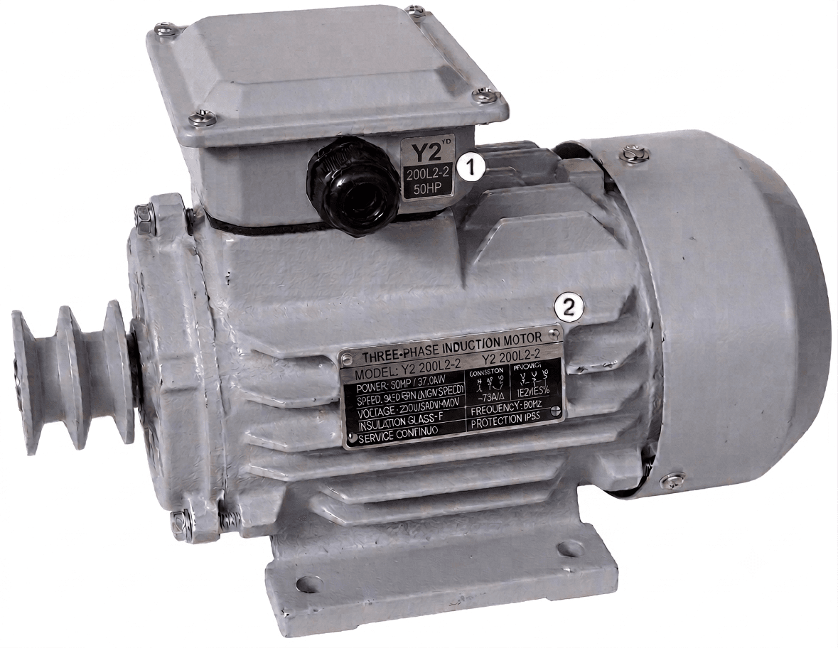 Motor Eléctrico Trifásico Y2 200L2-2 50HP