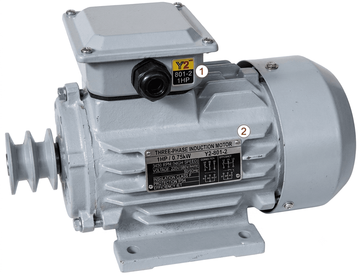 Motor Eléctrico Trifásico Y2 801-2 1HP