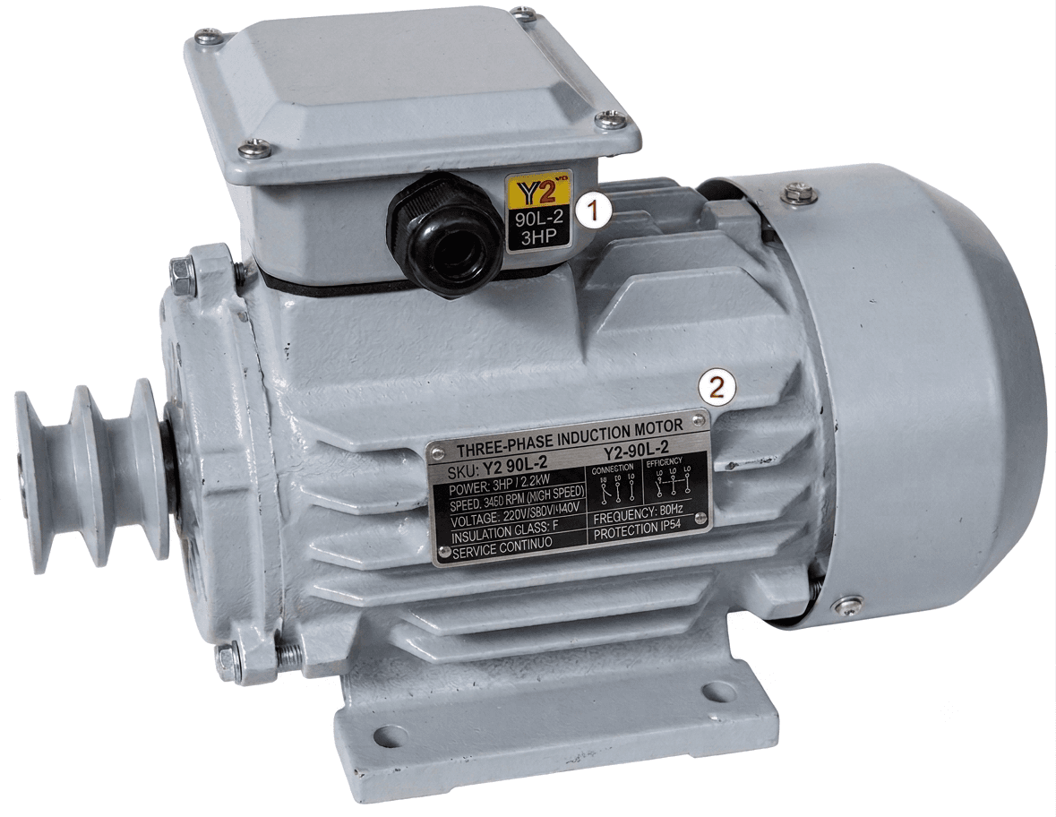 Motor Eléctrico Trifásico Y2 90L-2 3HP