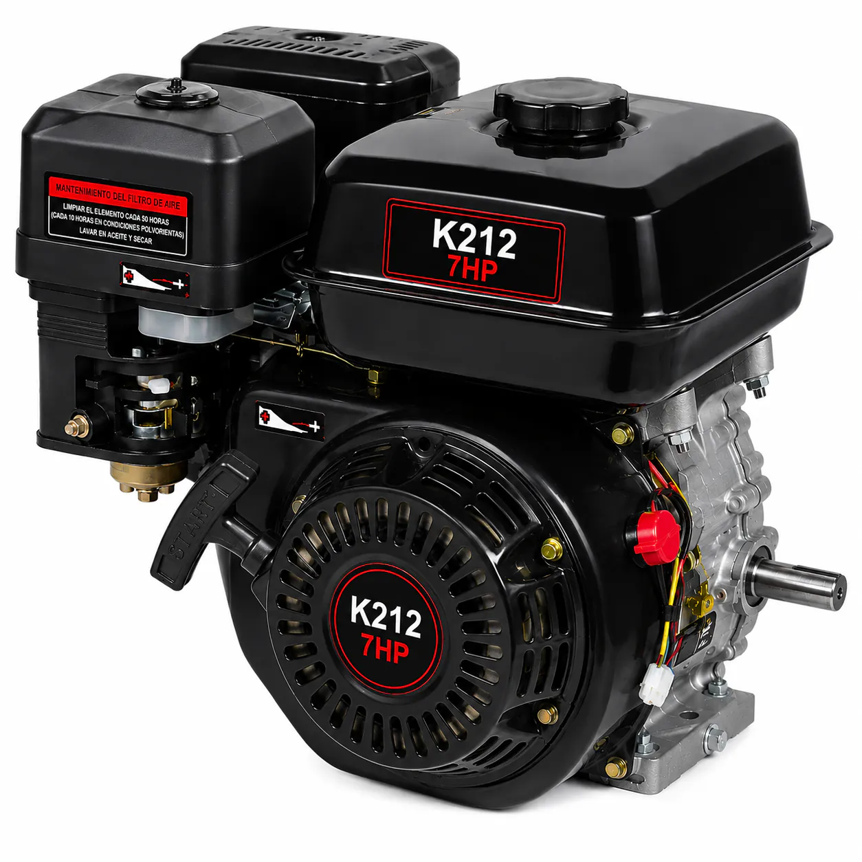 Motor Gasolinero Kawamoto Negro K212 7HP