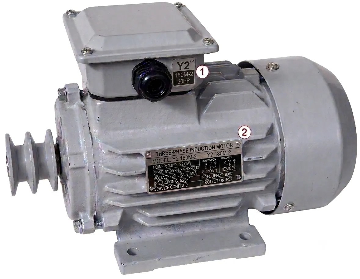 Motor Eléctrico Trifásico Y2 180M-2 30HP