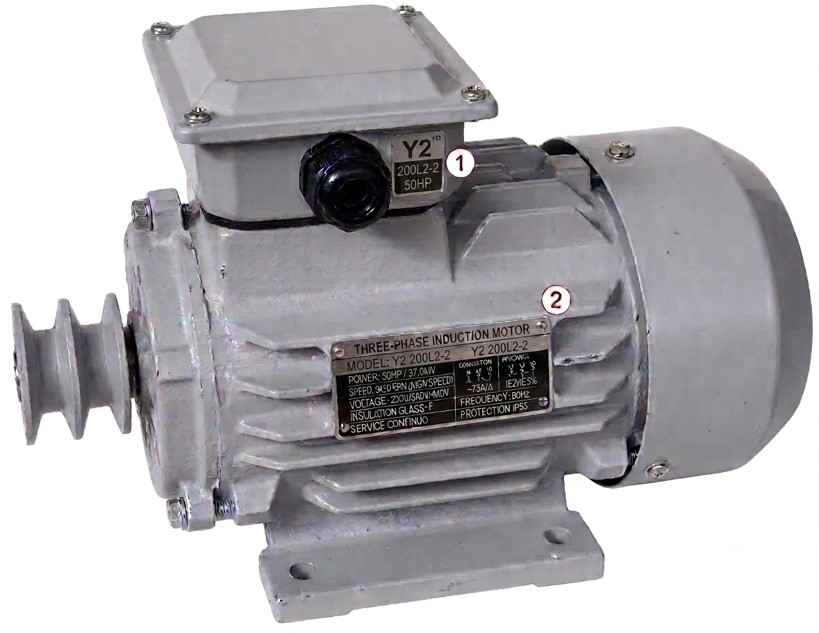 Motor Eléctrico Trifásico Y2 200L2-2 50HP